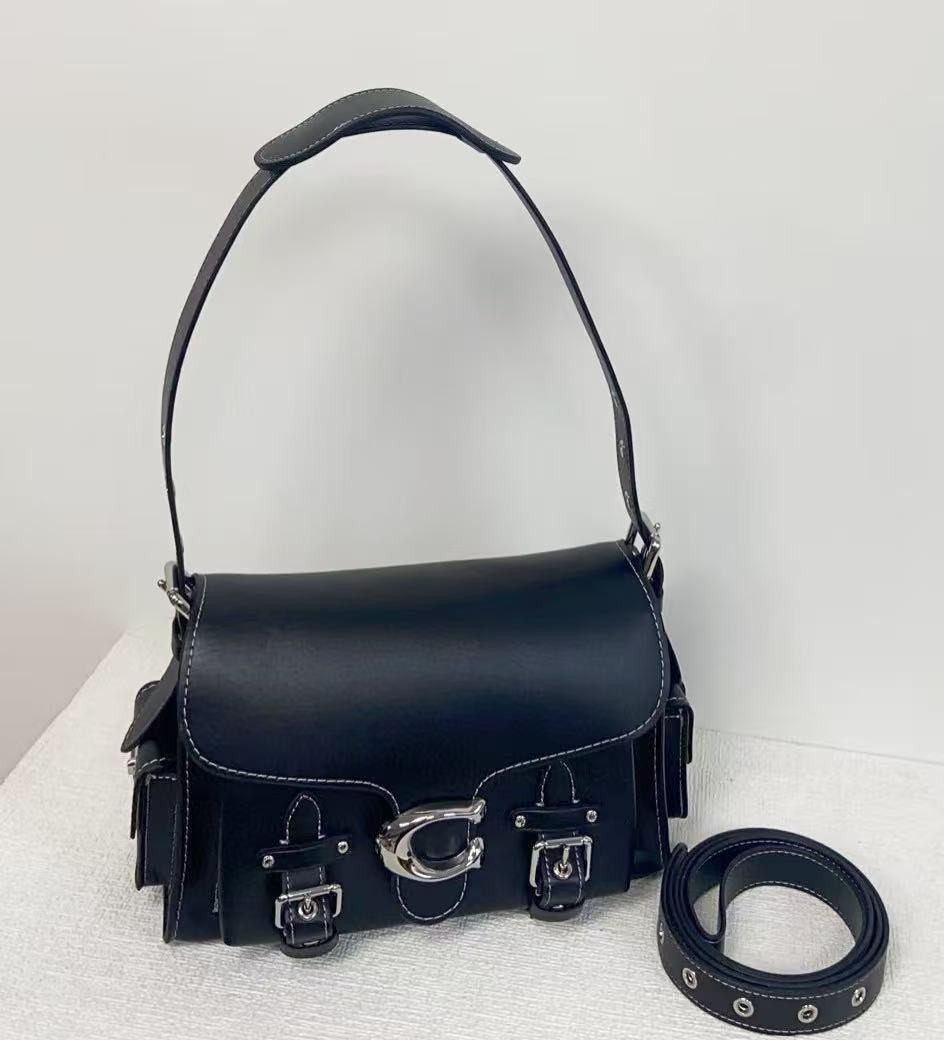 COACH CT721 Black Cargo Soft Tabby Shoulder Bag Crossbody bag Outlet NEW