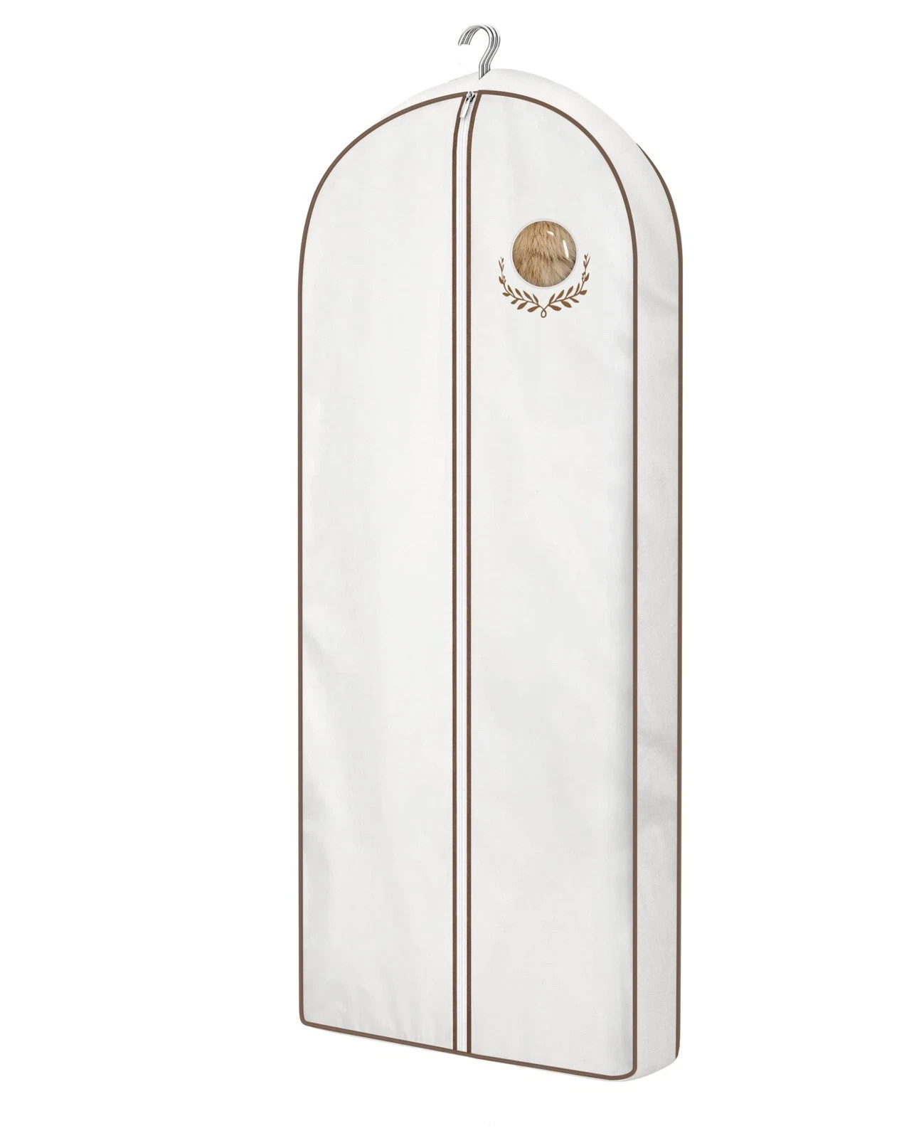 Garment Bag 60" Cotton Breathable Long Dress Travel Hanging Storage for Fur