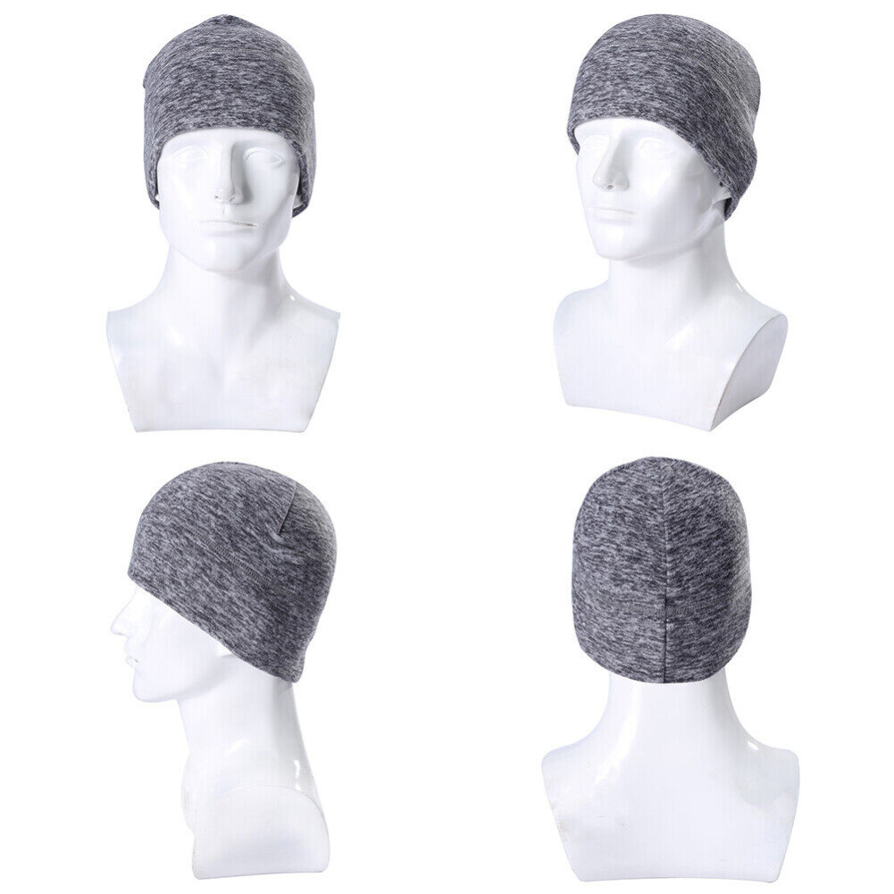 2 Pack Winter Knit Hats Running Cycling Helmet Liner Beanies Hats for Men Women