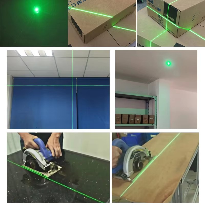 532nm 10/50/100mW Dot Line Cross Green Laser Module Cutting PositioningAlignment