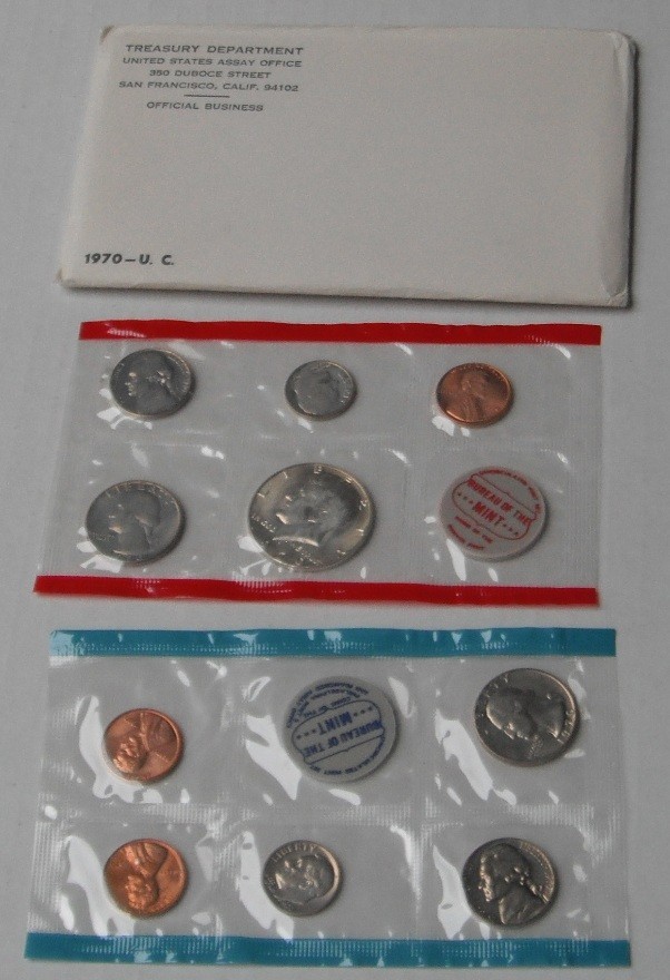 Mint Set- 1970 original US government issue..includes scarce 1970-D half