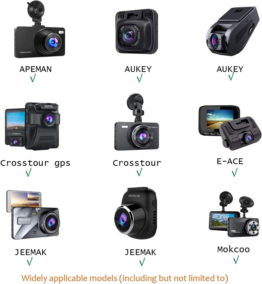 Flexible Dash Cam Mirror Mount - Durable 16 Joint System for Optimal Recording