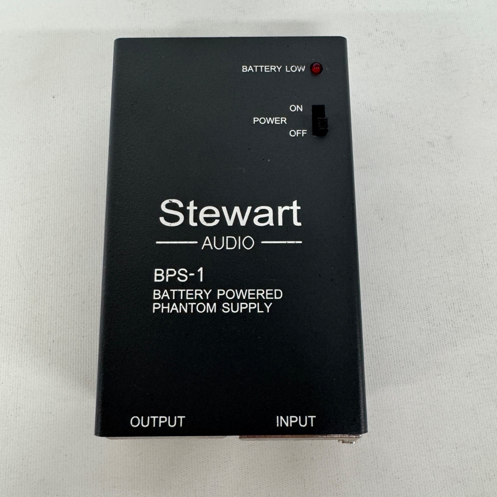 Stewart Audio BPS-1 Battery Powered Phantom Supply w Beltclip Swithcraft 3 Prong