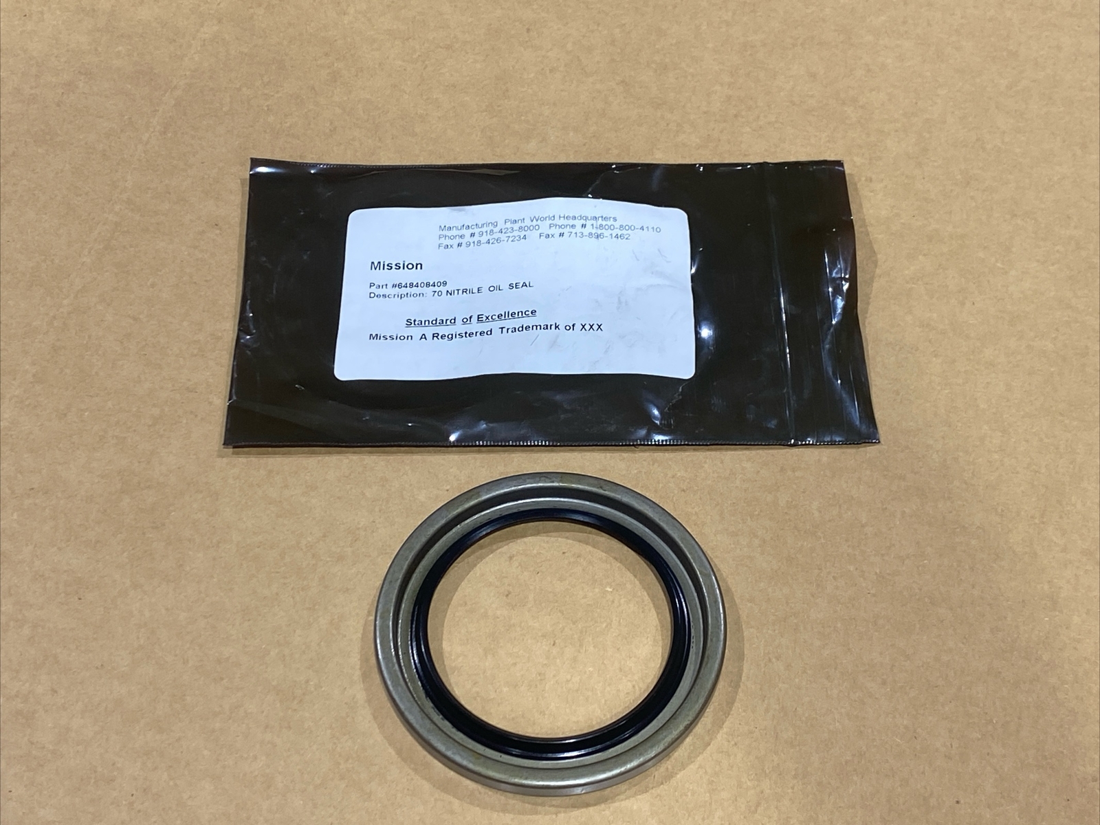 Mission 648408409 , 70 Nitrile Oil Exclusion Seal New