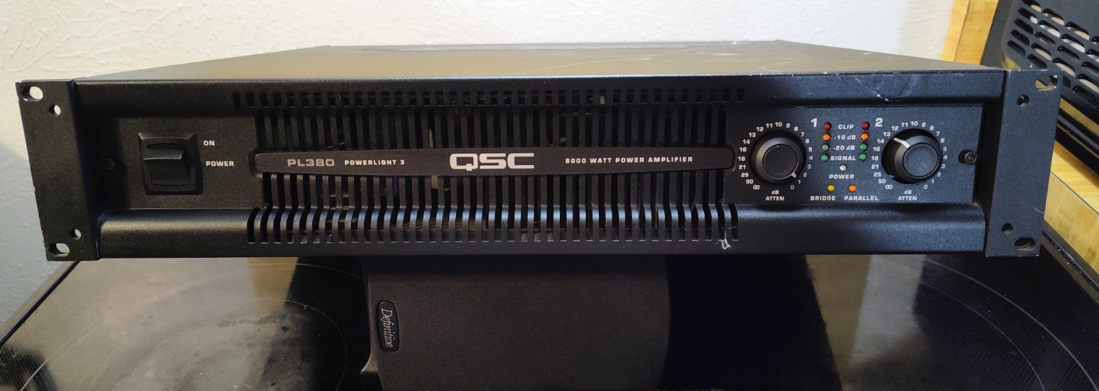 QSC PL380 PowerLight 3 8000W 2-Channel Amplifier