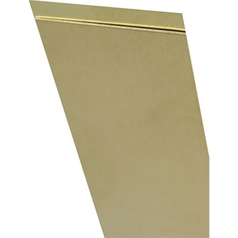 K&S 8244 Brass 12 L in. Metal Strip 0.032 x 2 W in.