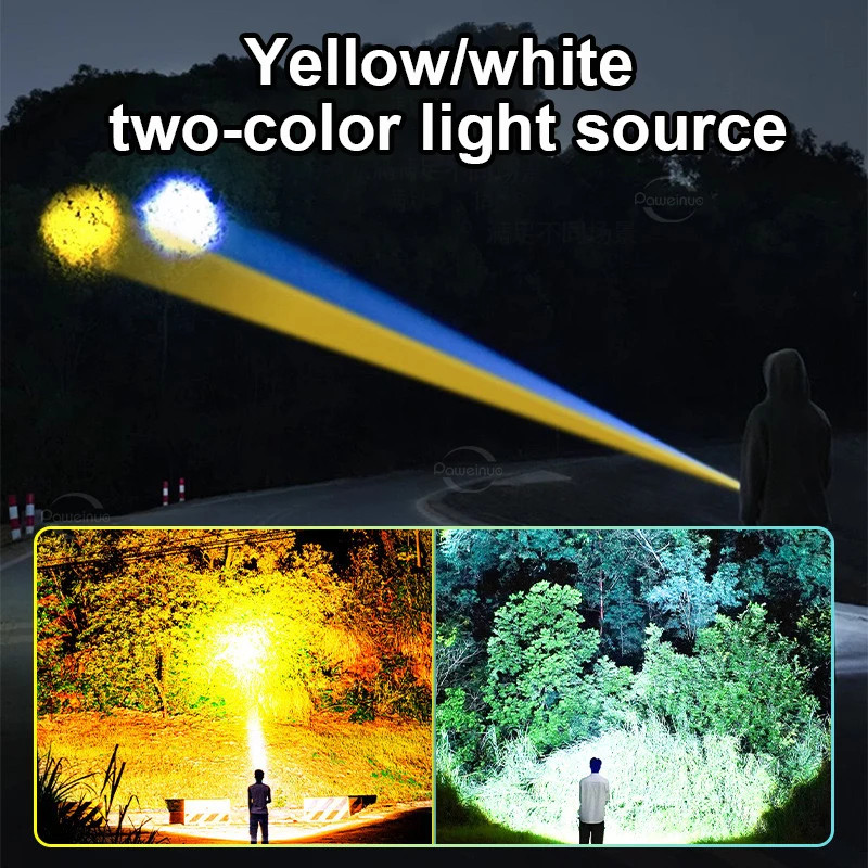 19000000LM Most Powerful Flashlight High Power Rechargeable Led Flashlight US