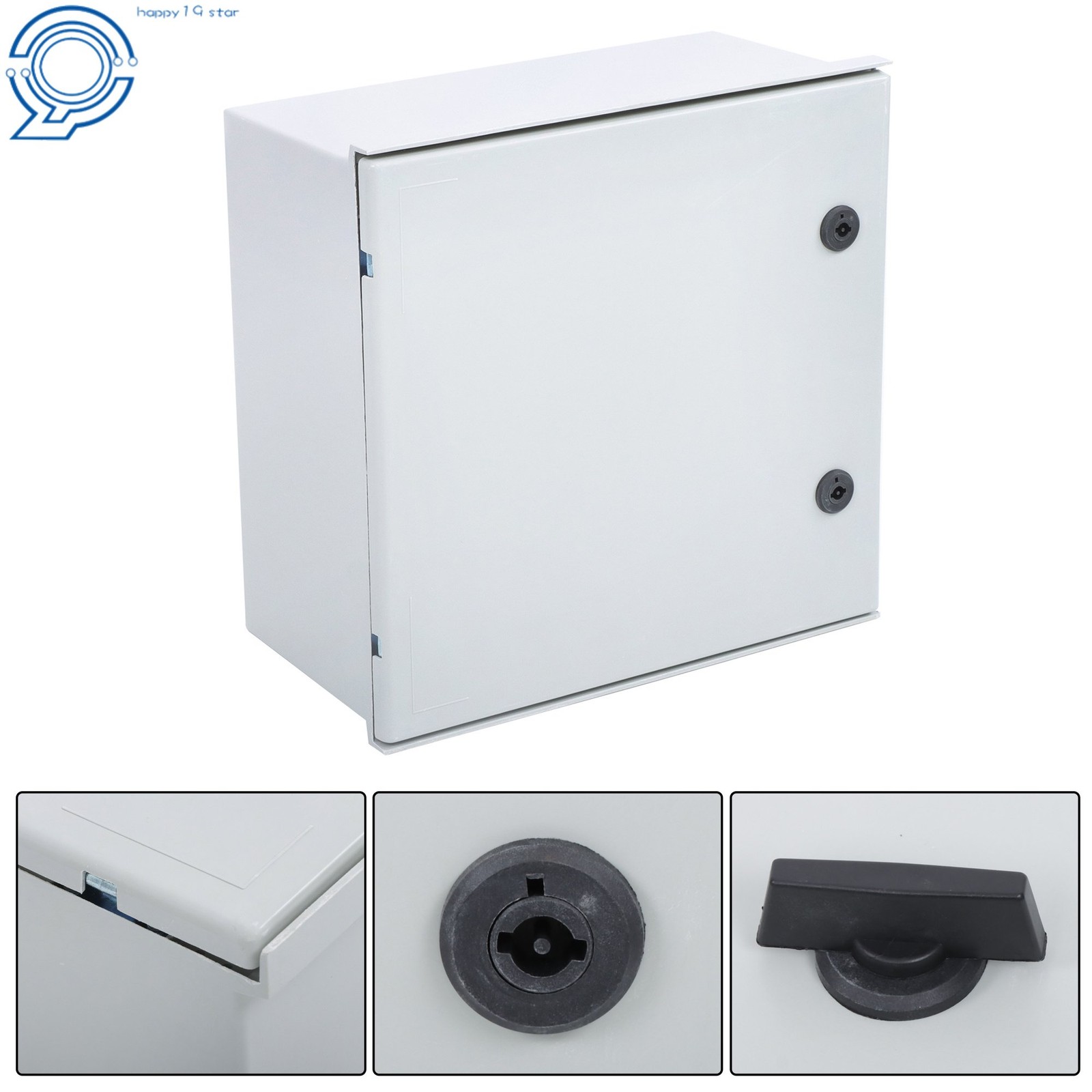 NEMA 3X IP65 Junction Box, 16x16x8Inch Fiberglass, for Outdoor Use