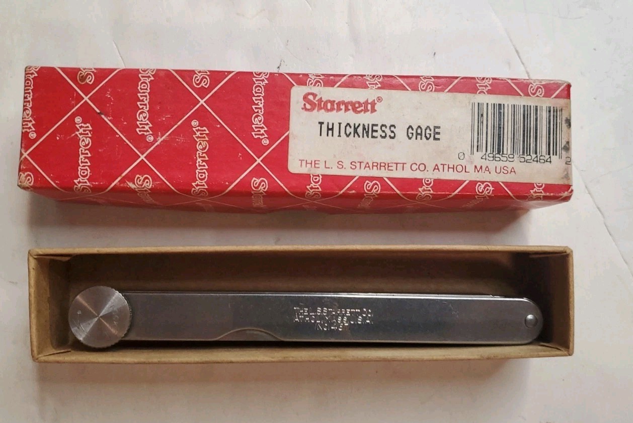 Starrett Thickness Gage No. 467 EDP 52464 w/ Original Box