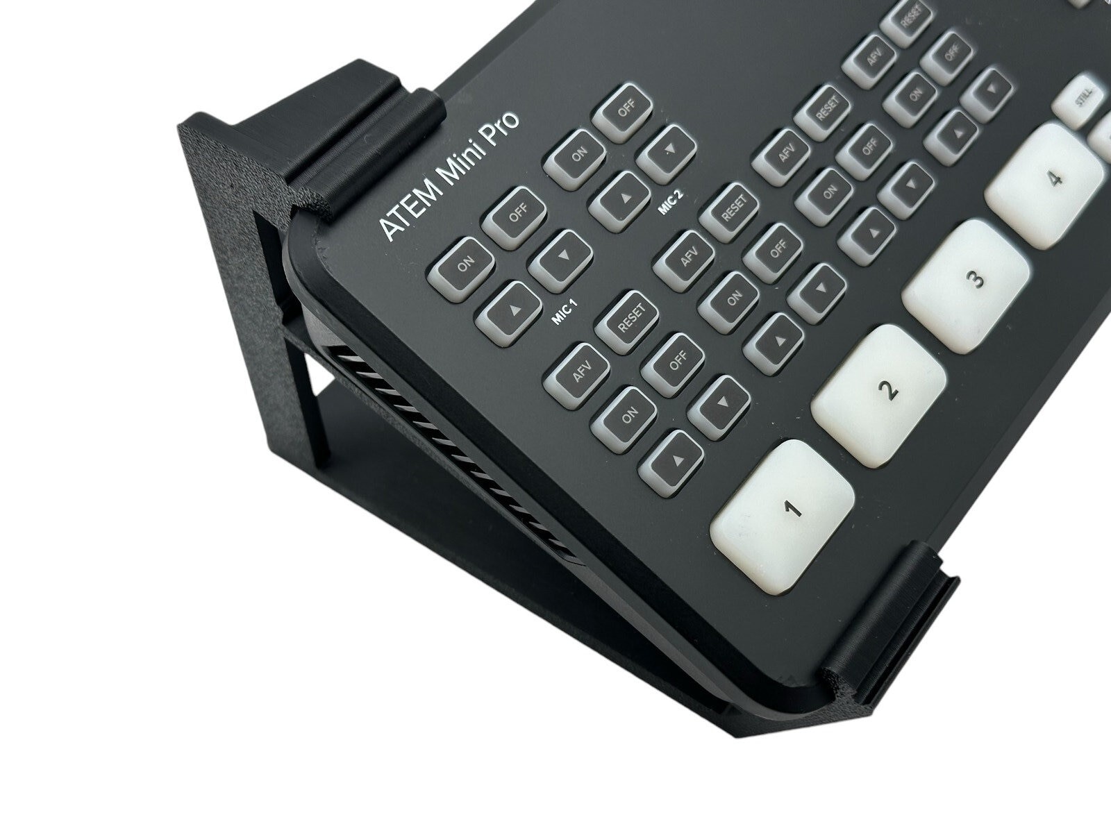 Angle Riser Stand for Blackmagic ATEM Mini, Slip On Design, DeckSaver Compatible