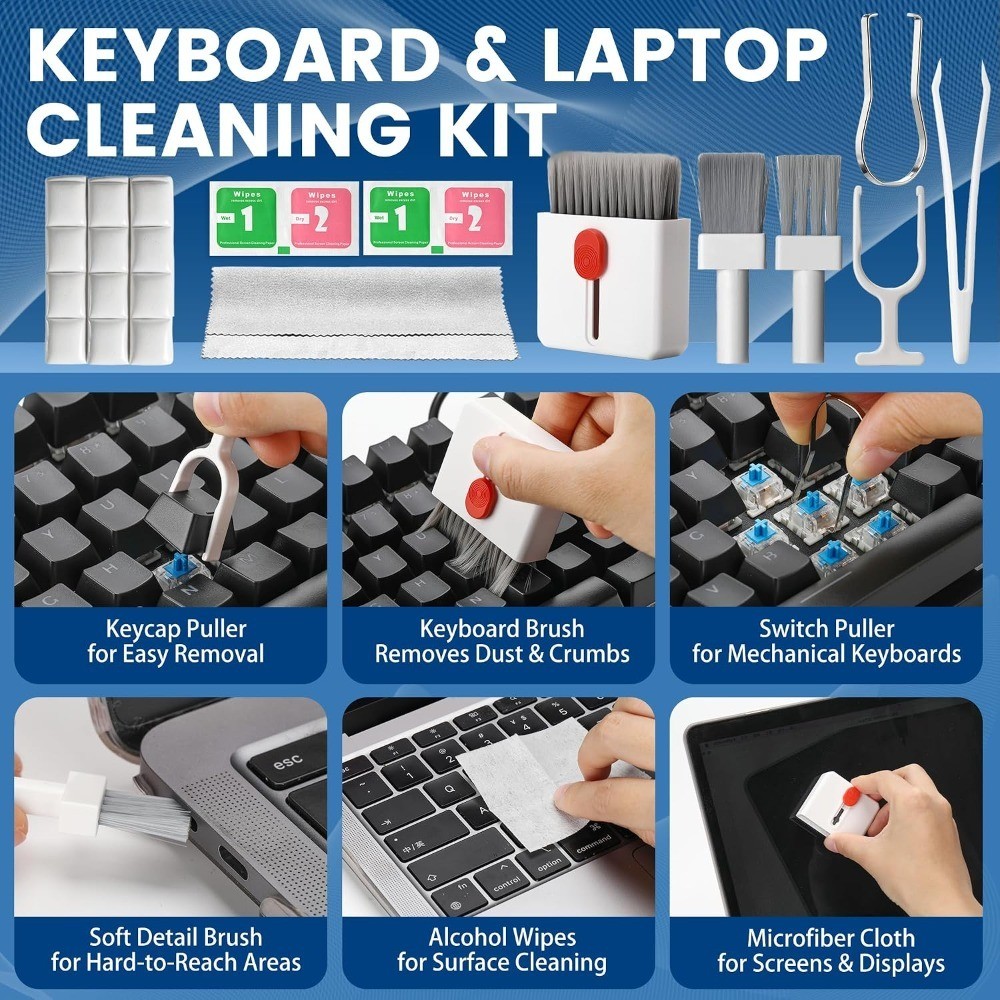 Upgraded 47PCS Phone Cleaning Kit, AirPod & iPhone Cleaner, Electronics Cleaning