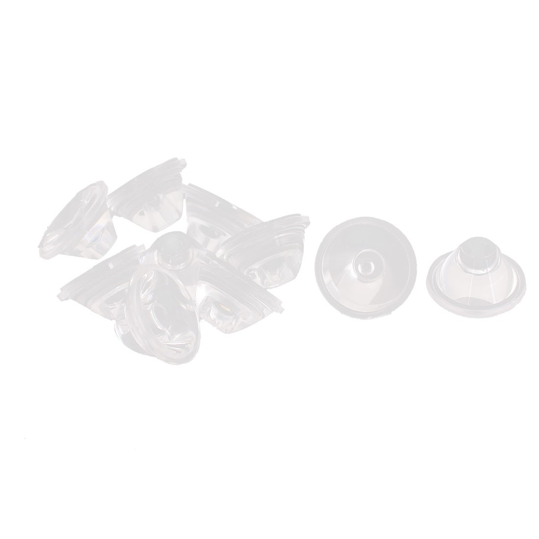 10pcs 20mm Transparent High Power LED Lens Reflector Collimator 45 Degree