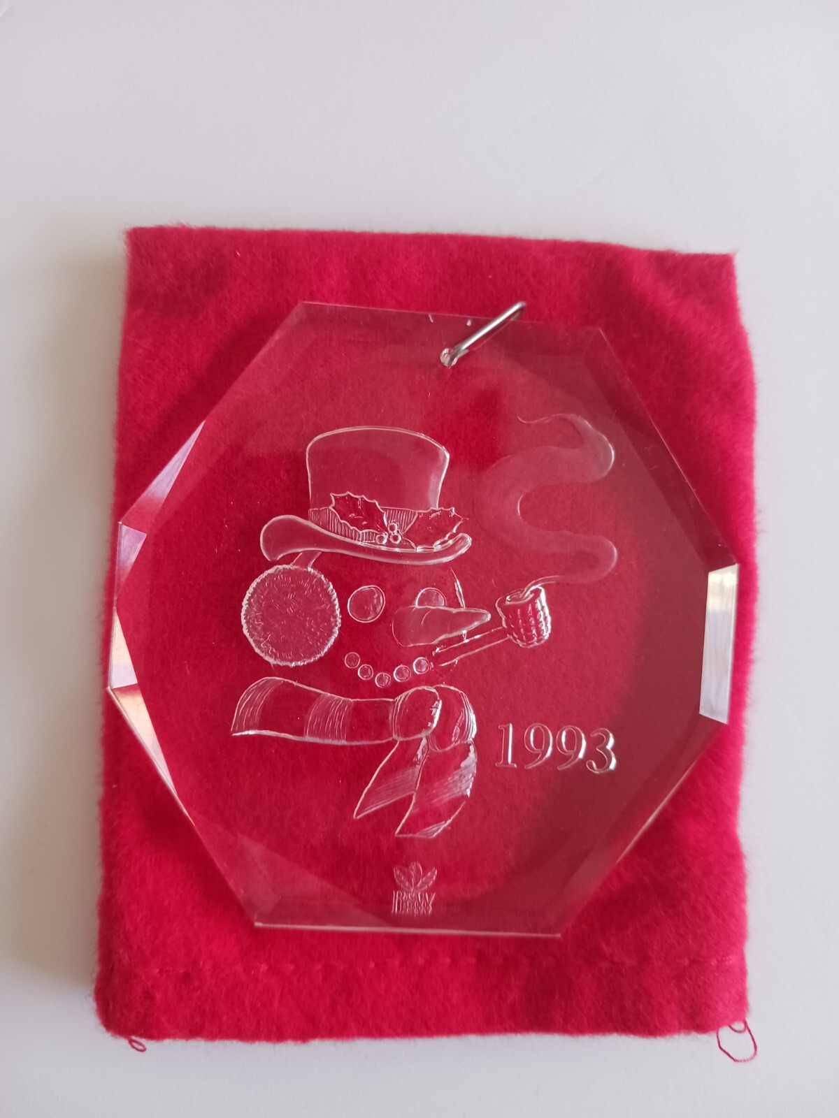 Vintage 1993 Brown & Williamson Tobacco Corp Snowman Christmas Ornament