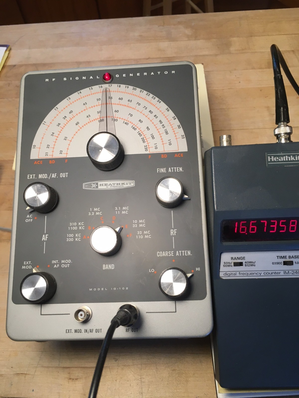 Heathkit IG-102 RF Signal Generator - Working -Final Price Reduction