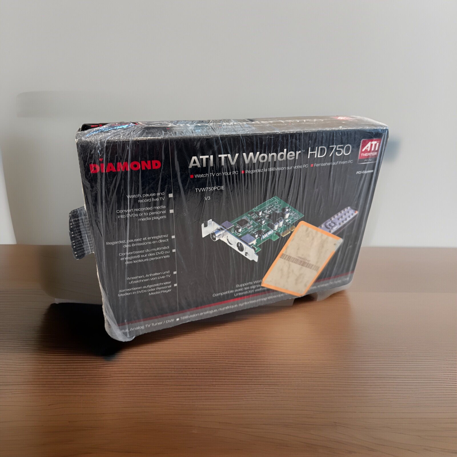 DIAMOND ATI TV Wonder HD750 PCI-E HD TV Tuner Card, TVW750PCIE v3,  NIB