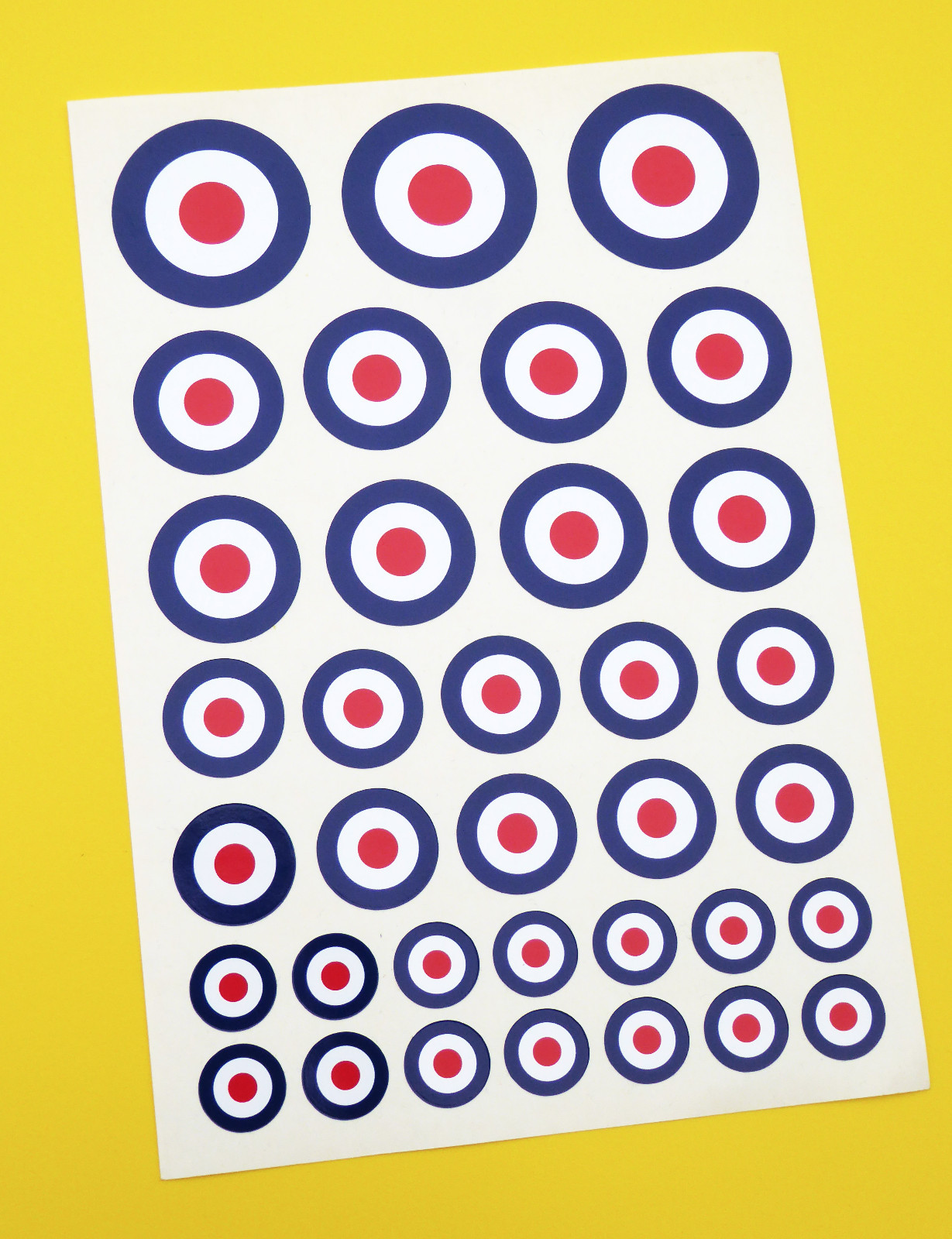 RC RAF small ROUNDEL stickers decals, RC cars Aircraft Helicopter slot cars etc