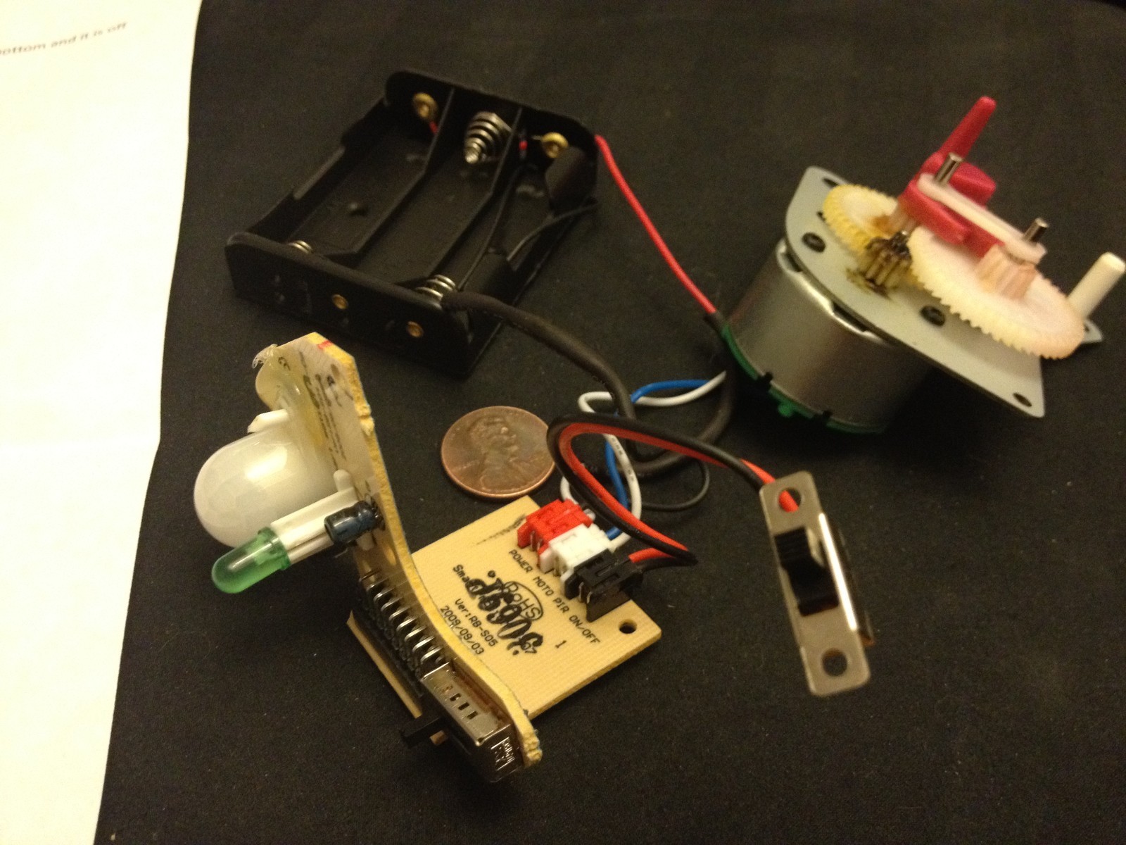 2x mechanical relay timer motion sensor moduel 555 light movement gear motor c11