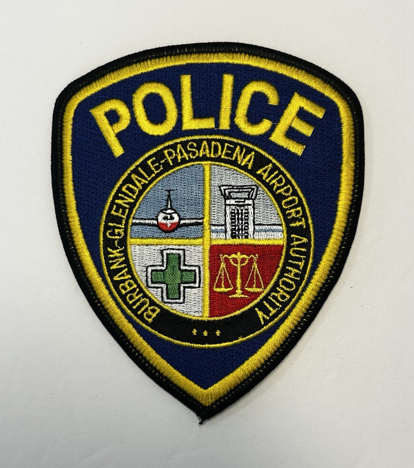 CALIFORNIA BURBANK GLENDALE PASADENA AIRPORT AUTH POLICE PATCH LA COUNTY#PDD38