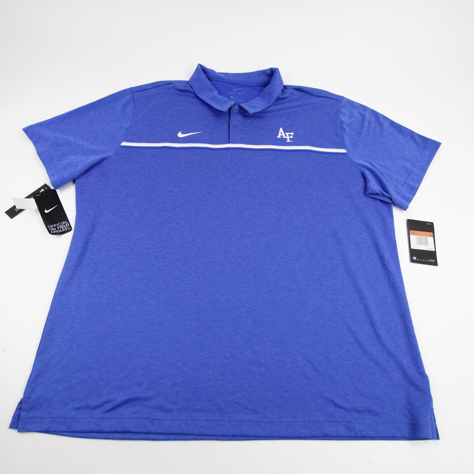 Air Force Falcons Nike Dri-Fit Polo Men's Blue New with Tags Multiple Sizes