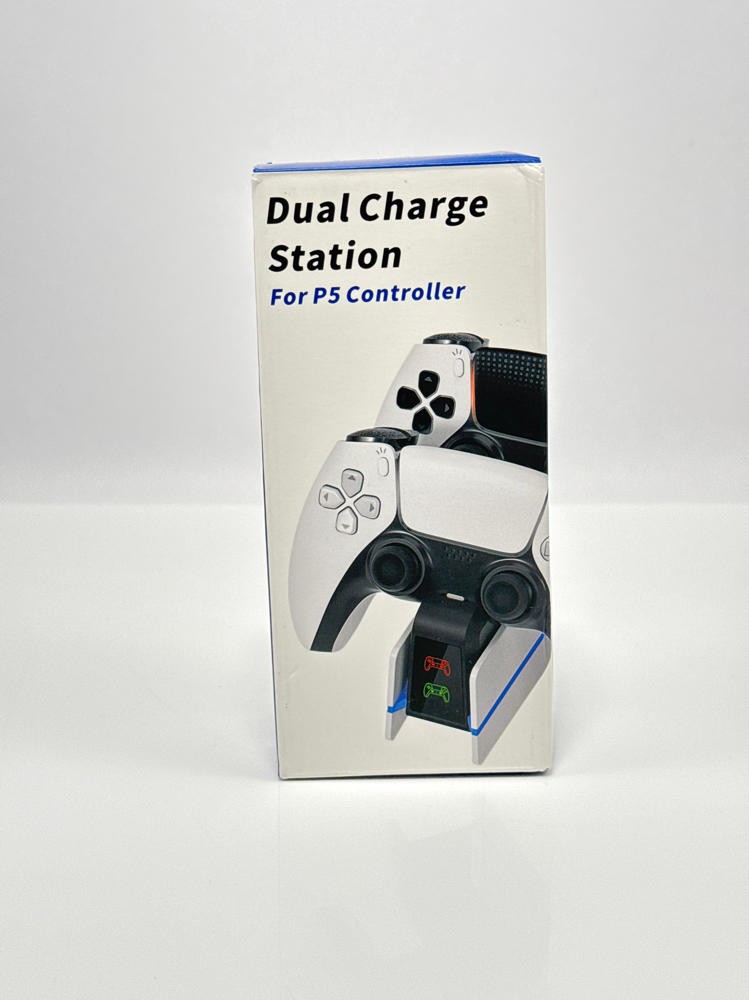 PS5 Controller Charging Station DualSense Edge Dock with 9 LED Light Modes
