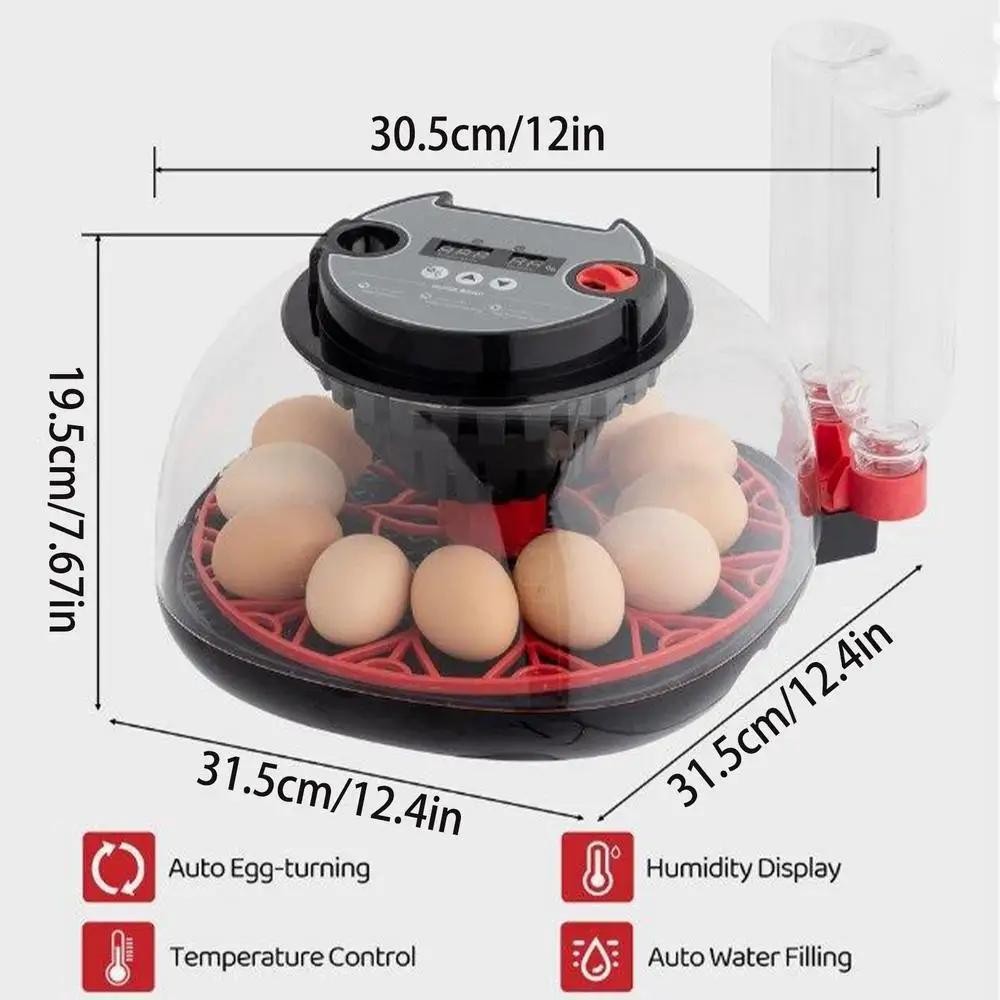 12 Egg Automatic Turning Chicken Hatcher Incubators Stable Temperature Incubator