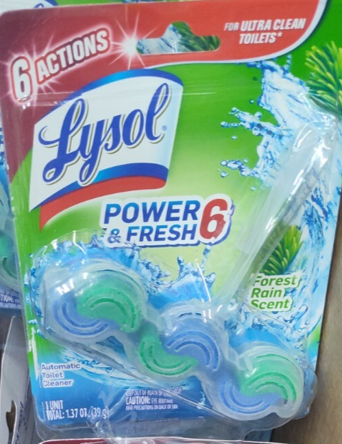 DISCONTINUED Lysol Automatic Toilet Bowl Cleaner Power & Fresh Forest Rain 6 Ct