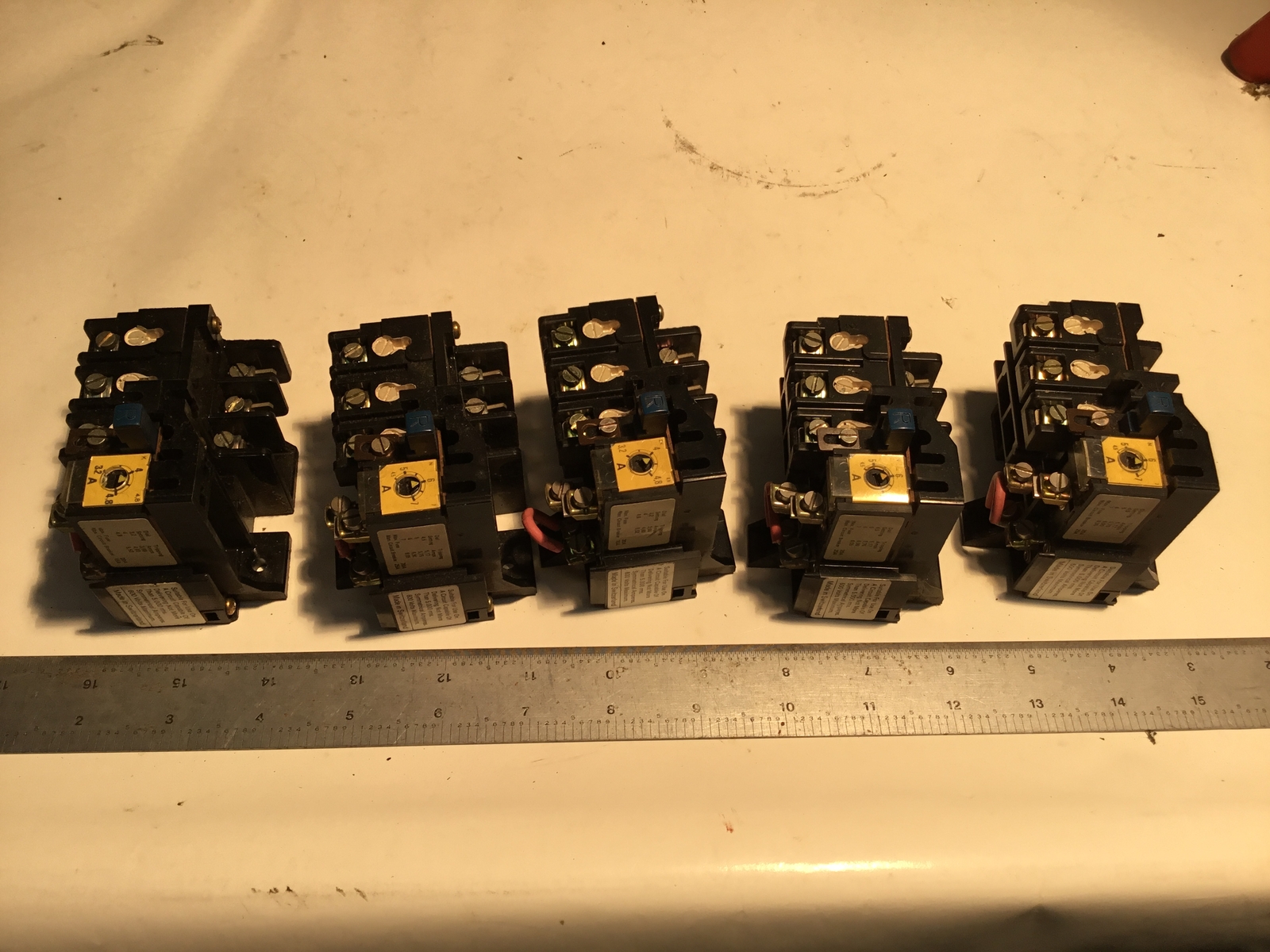 5 pc sprecher+schuh CT 1U-10 Overload Relay 6.5-10A Used (265)
