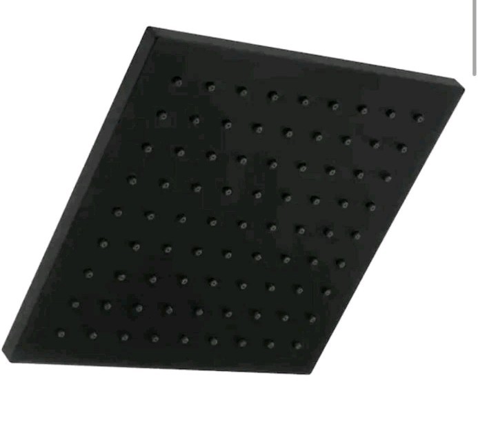 Glacier Bay 8" Single Wall Mount Fixed Shower Head in Matte Black