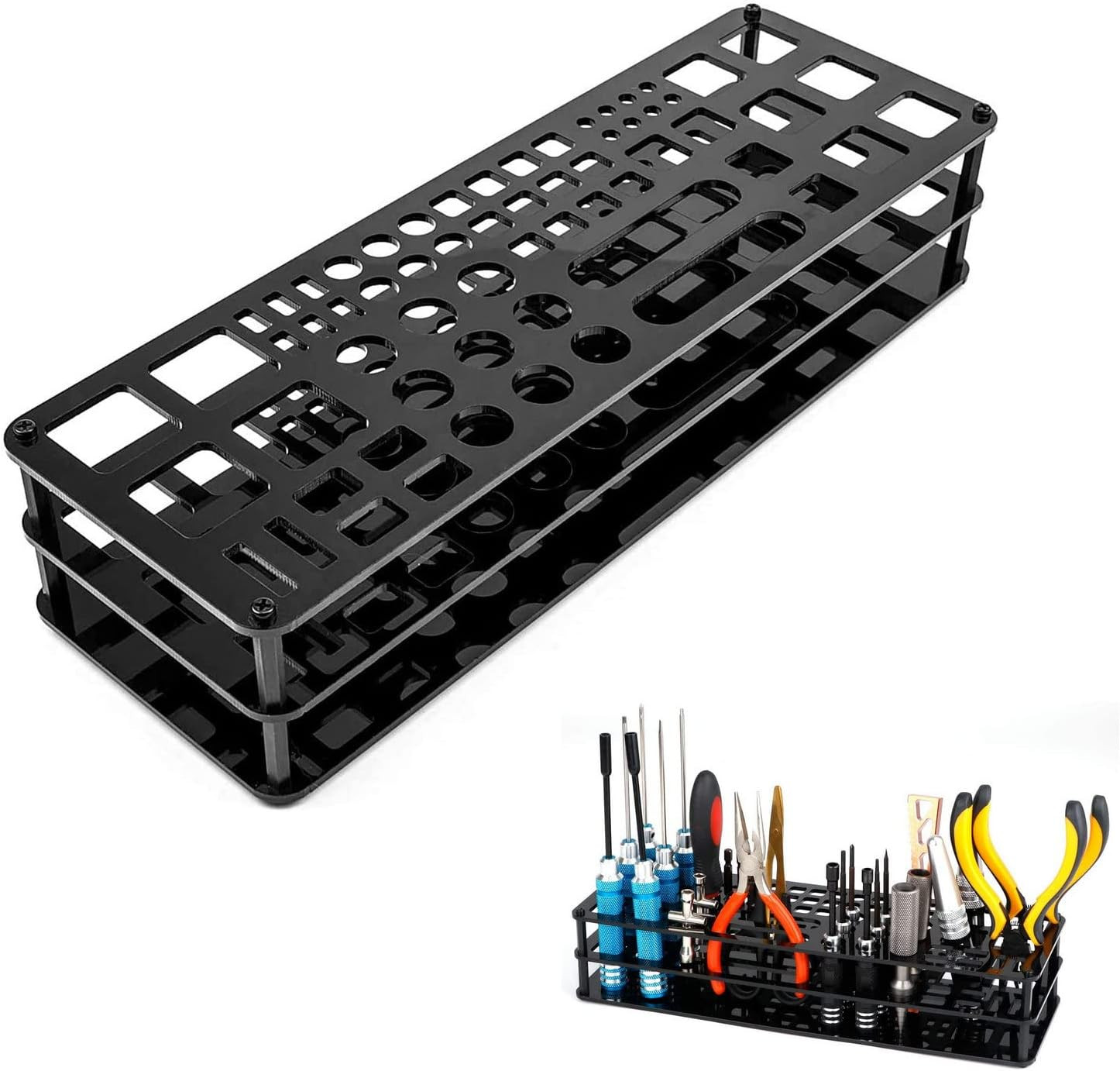63 Holes Screwdriver Storage Rack, Organizers, Portable Tool Box, Workshop Tools