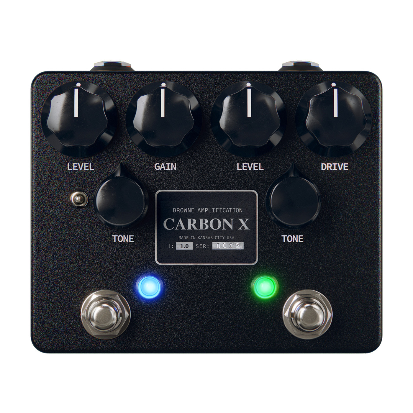 Browne Amplification Carbon X Dual Overdrive Pedal - Black