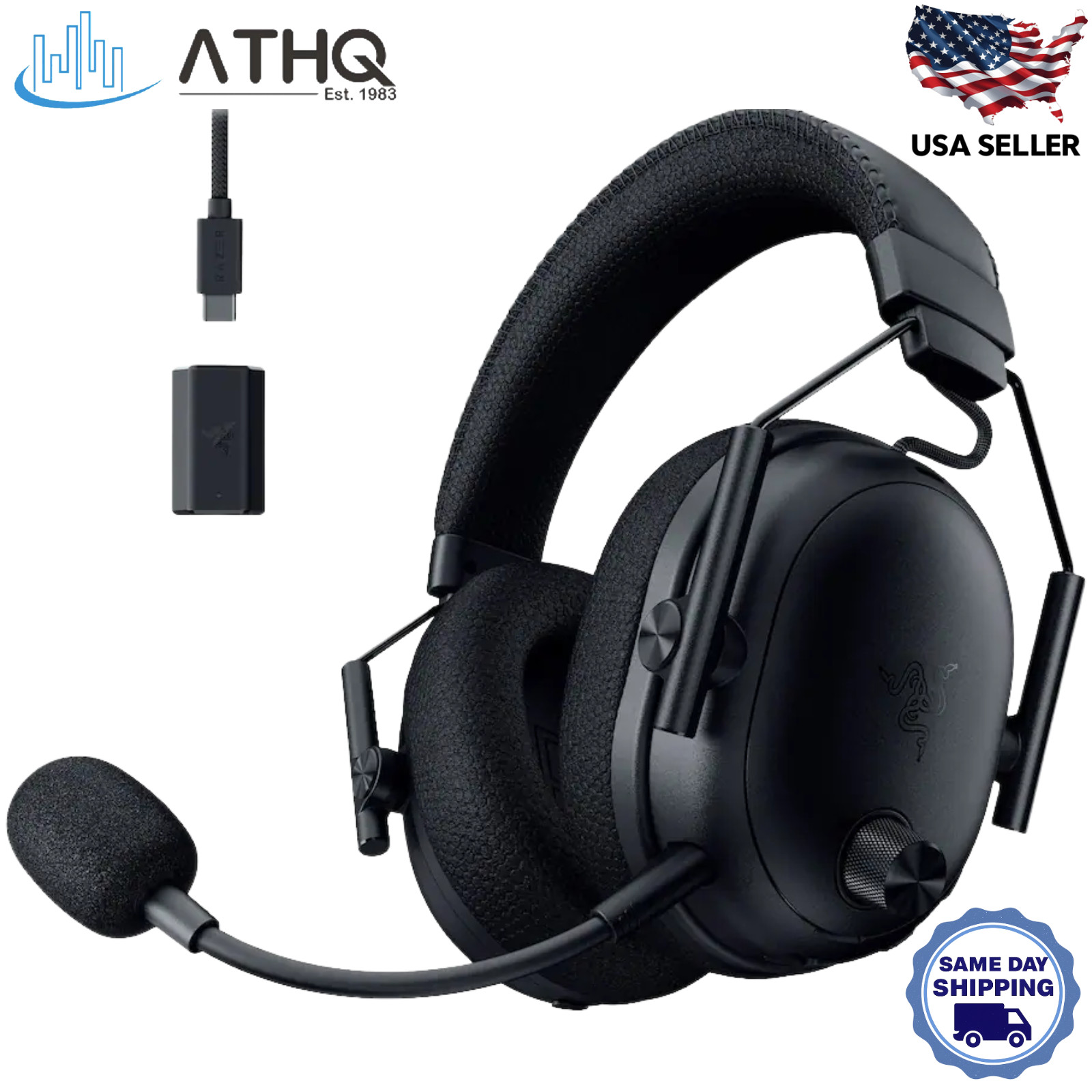 Razer BlackShark V3 Pro Wireless ANC Gaming Headset 50mm Drivers for PC Mac PS
