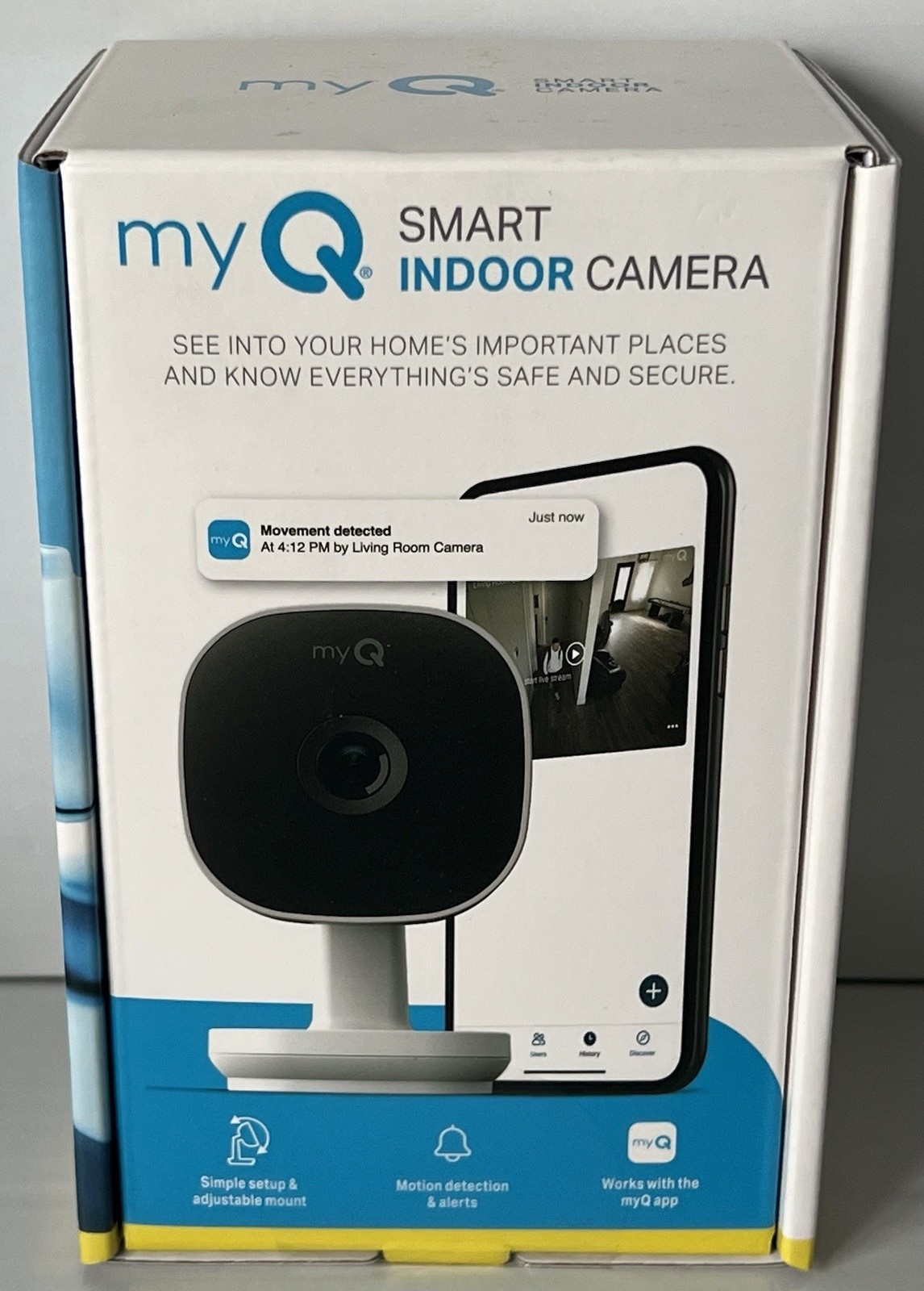Chamberlain myQ Smart Indoor Home Camera MYQ-C13AXXW Full HD 1080p NEW
