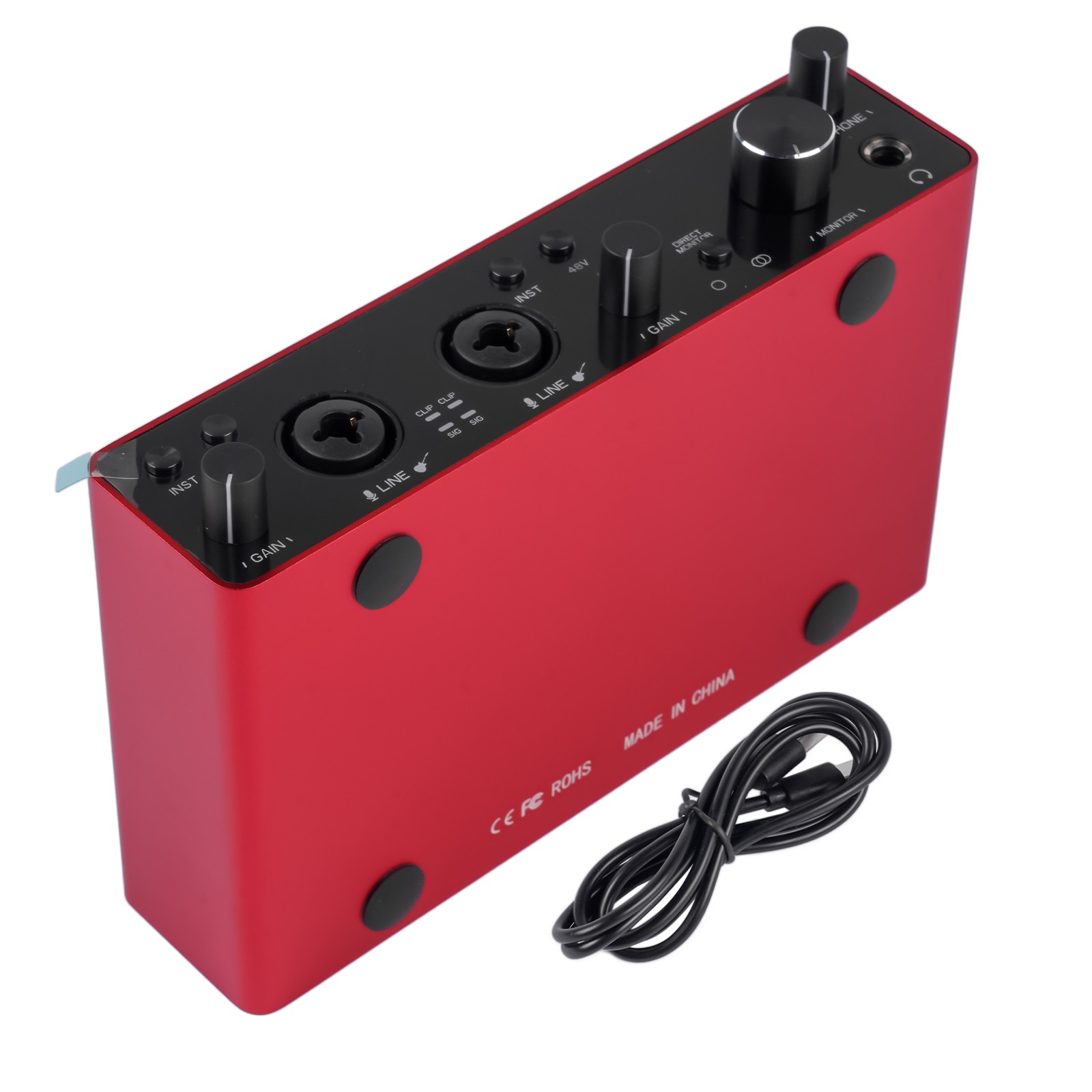 Fit for Scarlett 2i2 3rd Gen USB Audio Interface Recording Songwriting Streaming