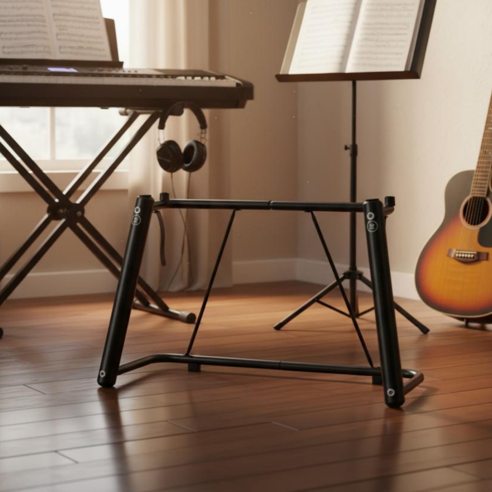 U-Shaped Keyboard Stand Stable Instrument Stand Metal for Stage