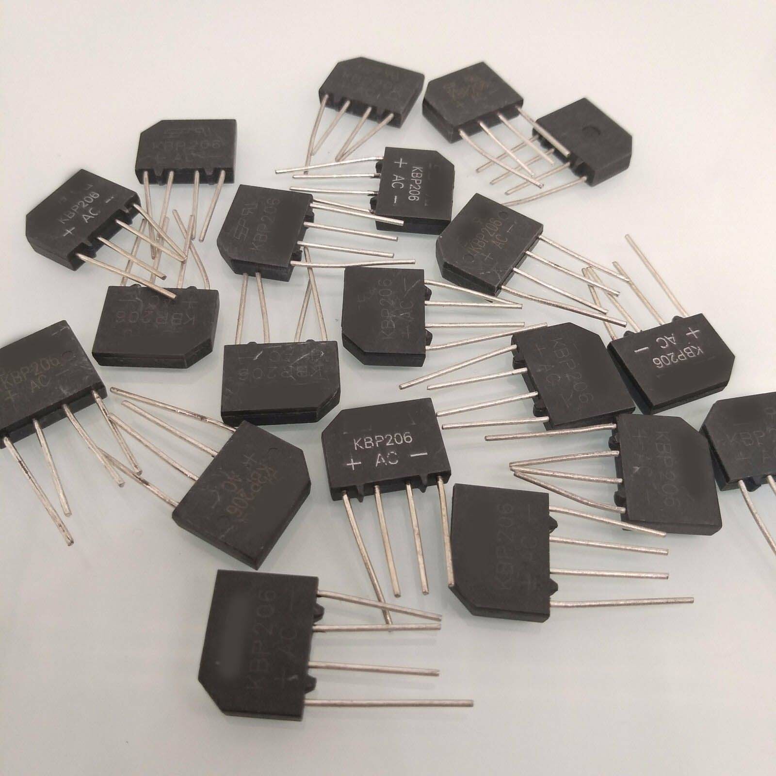 20pcs KBP206 2A 600V Generic Diode Bridge Rectifier