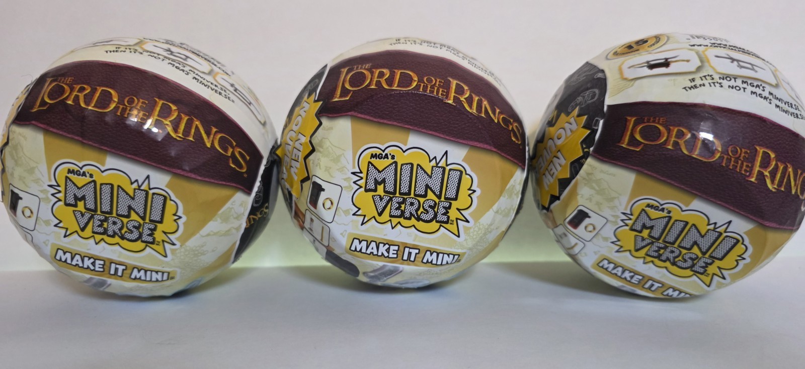 3 NEW MGA'S MINI VERSE MAKE IT MINI LORD OF THE RINGS