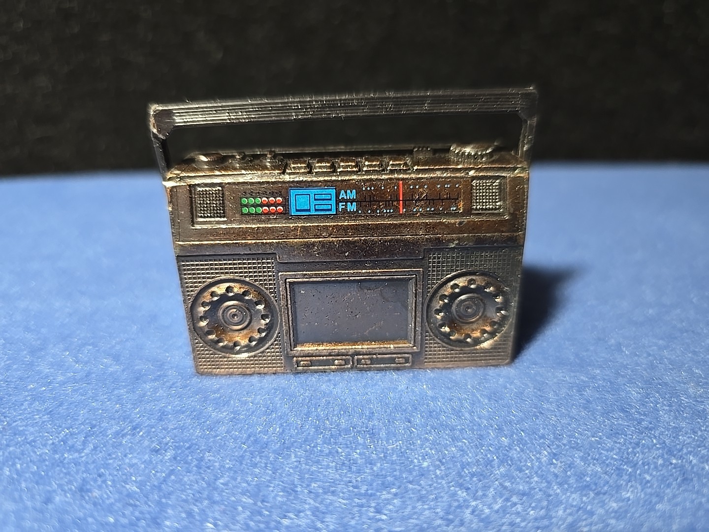 Vintage Die Cast Boom Box Pencil Sharpener- NOS