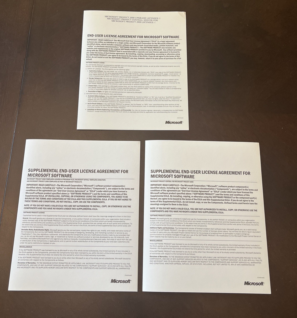 Microsoft Project 2000 Special Version Upgrade Windows 95 Or Later