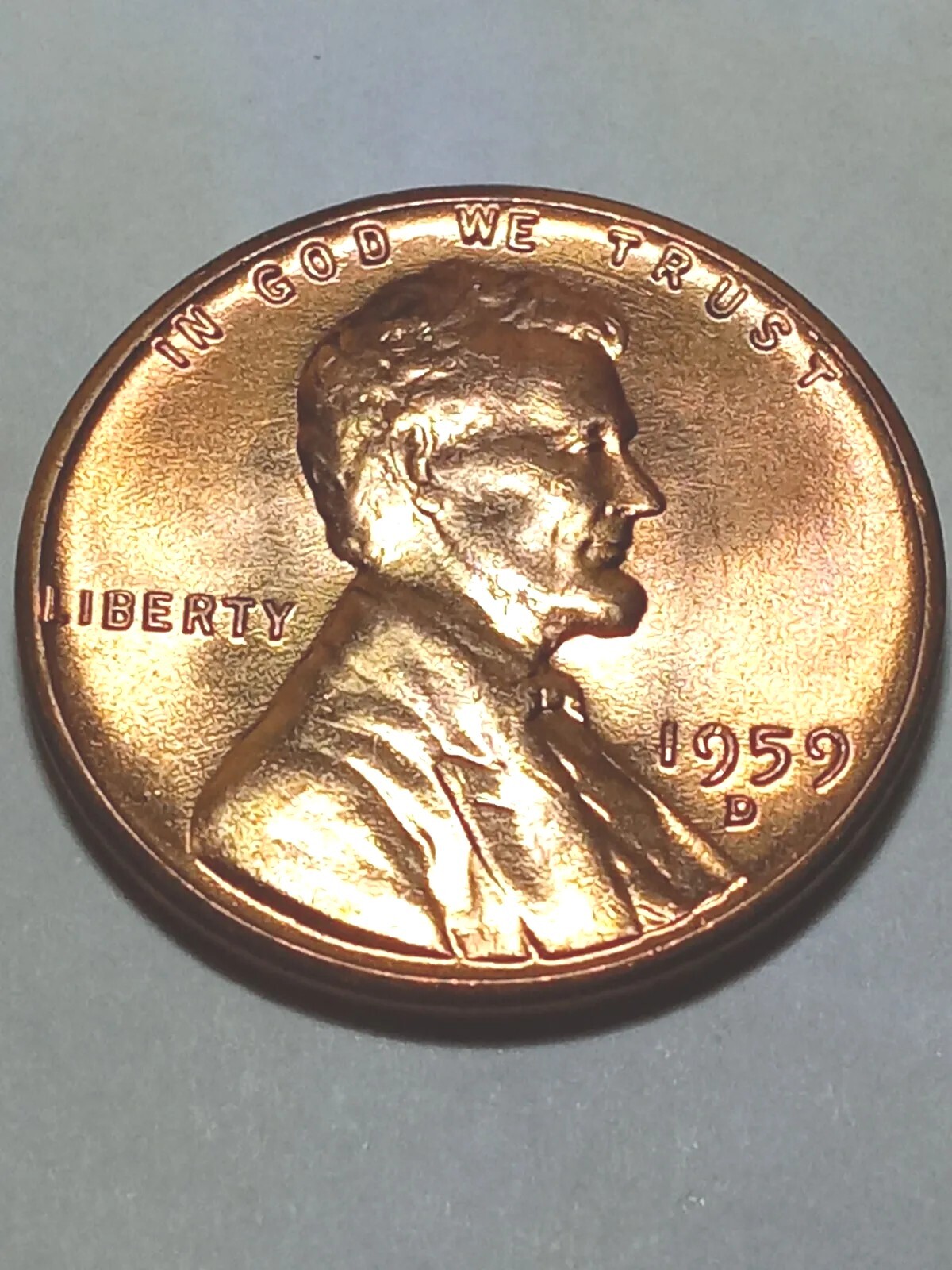 1959 D Lincoln Memorial Cent BU Unc Free Shipping