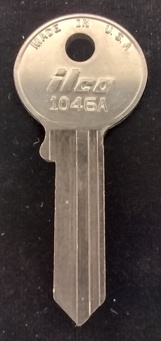Blank Key ILCO 1046A Appx 1-7/8" Uncut New Old Stock *Choose Quantity*