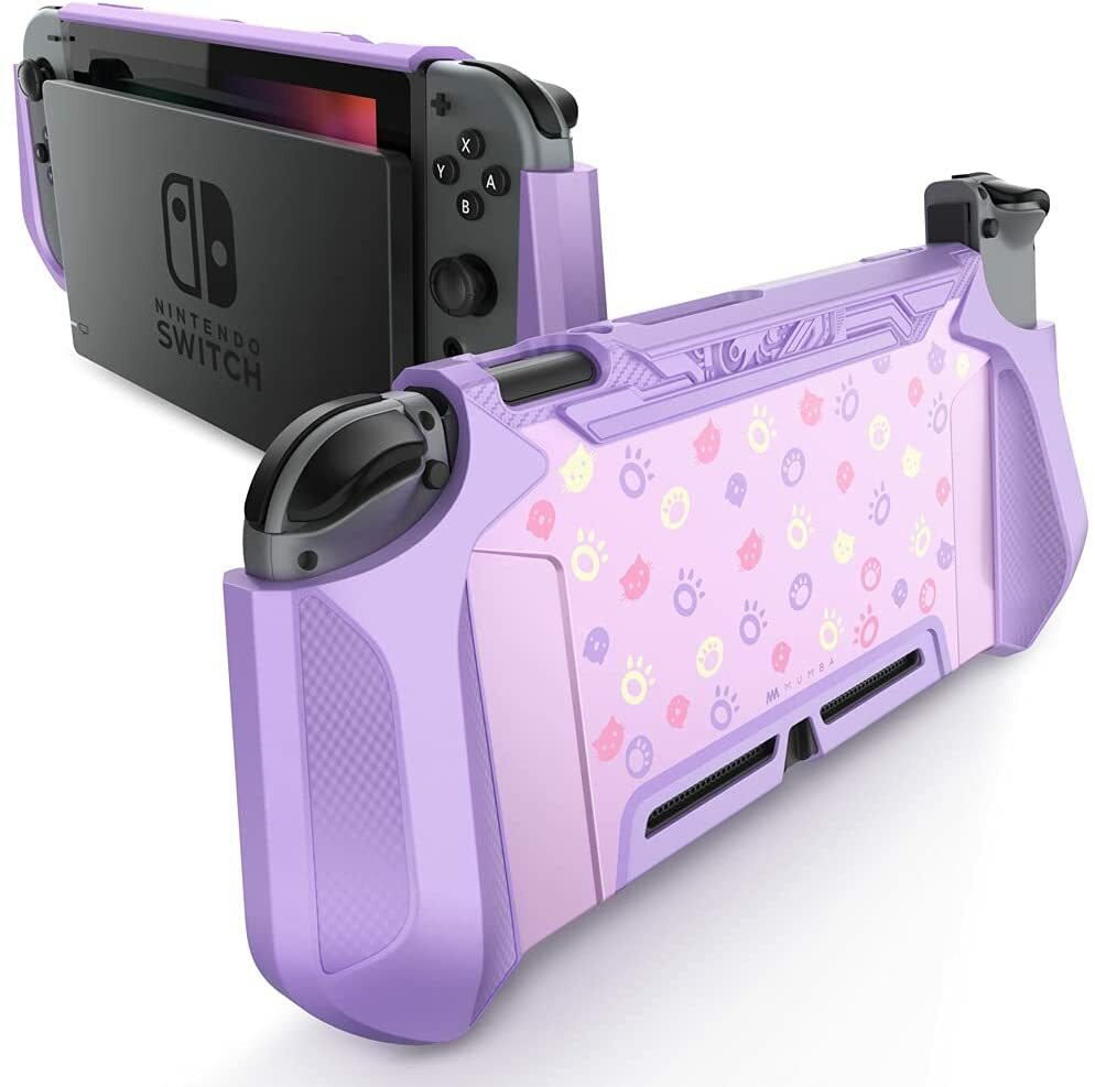 For Nintendo Switch Console Joy-Con, Mumba Dockable Case Grip Cover Back Shell