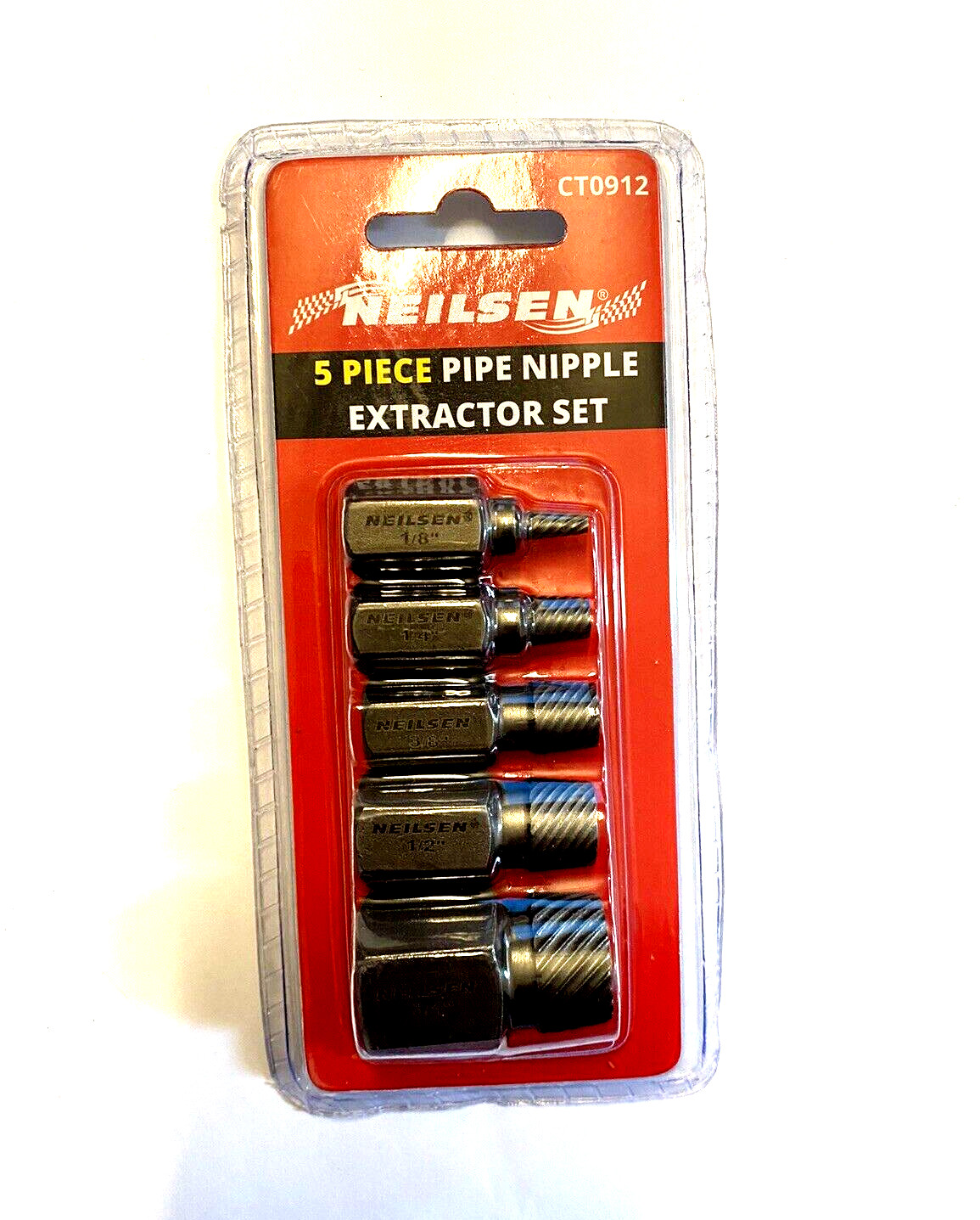 Pipe Nipple Extractor 5pc Set to free pipe nipples & studs CT0912 Free P & P