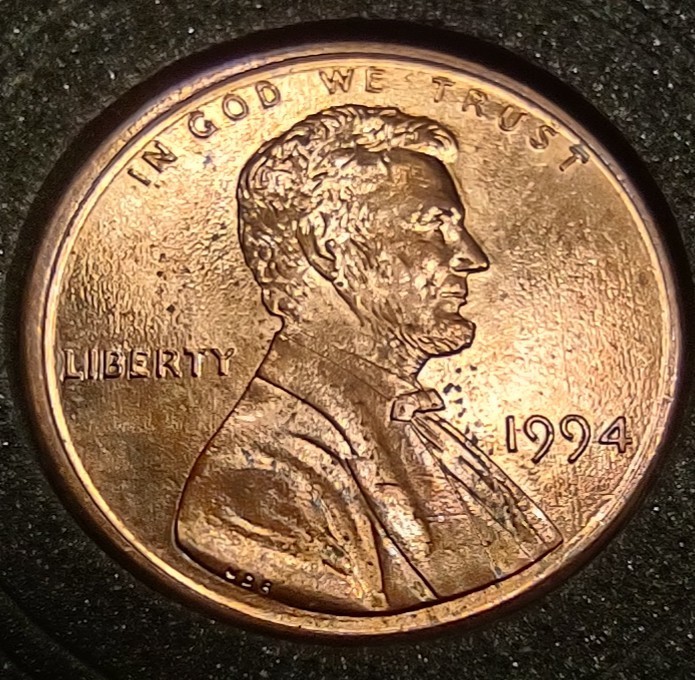 1994 P Lincoln Memorial Cent DDO, DDR, Struck Off-Center