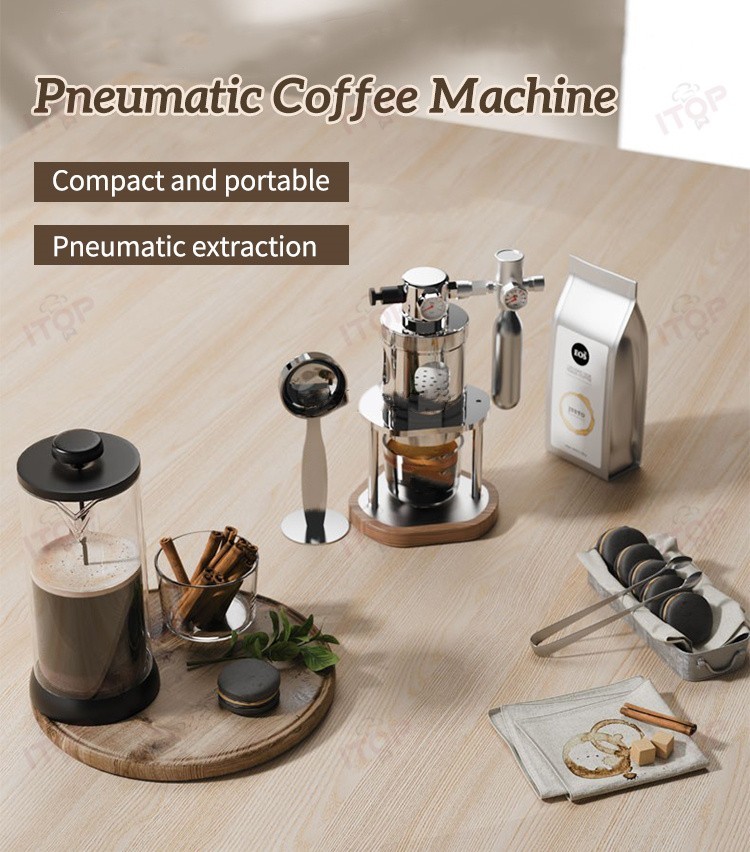Pneumatic Coffee Machine｜Extraction Espresso Maker｜Camping Coffee｜1-16 Bar