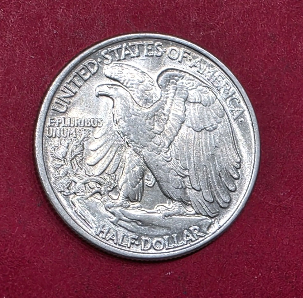 1947-P Walking Liberty Half Dollar Double Die Reverse High MS Condition.