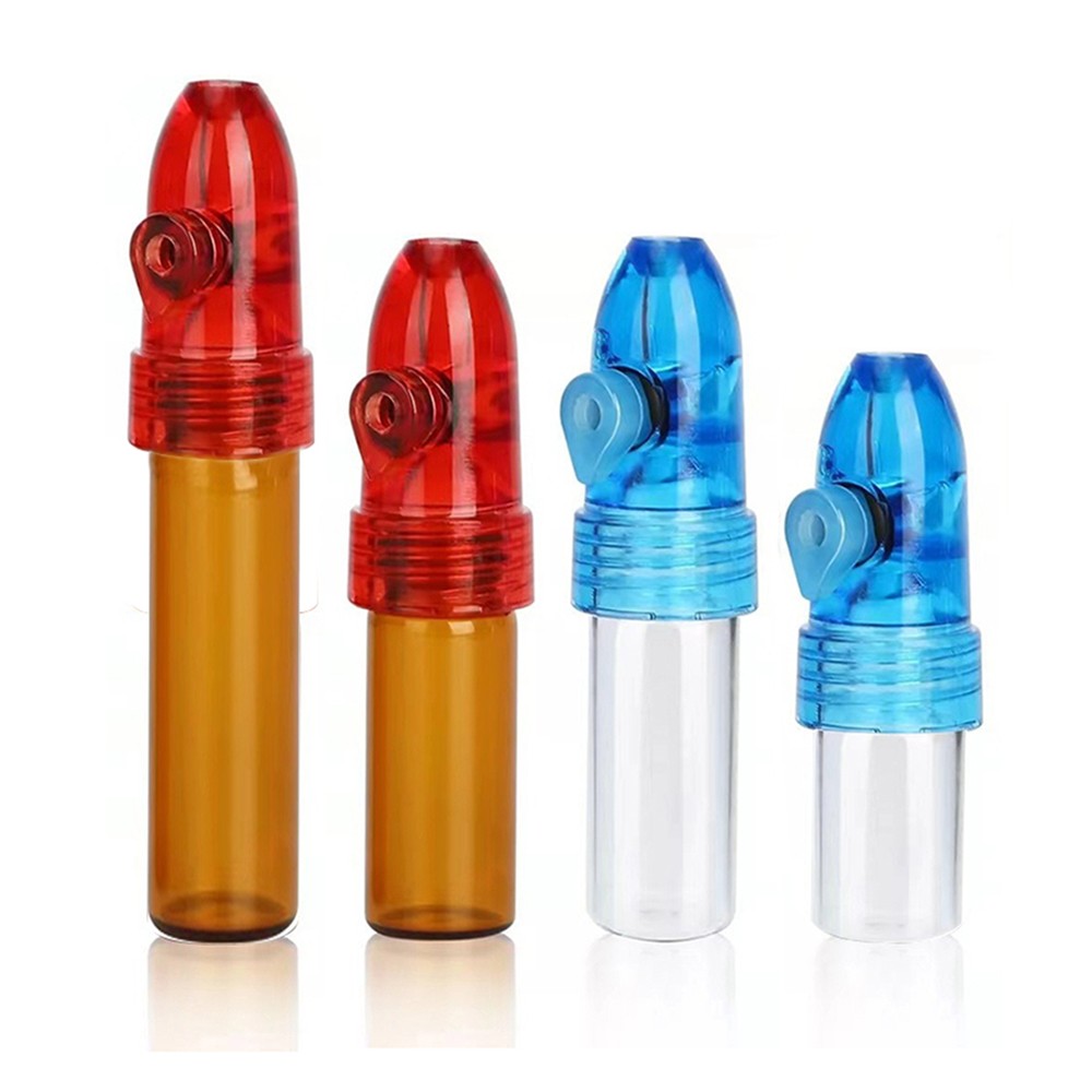 10PCS Portable Pill Case 53MM 68MM 83mm Container Nose Bottle Glass Vial Case