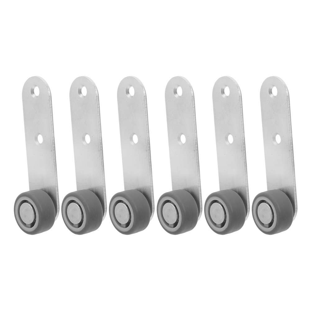 6 Pcs Sliding Pocket Door Rollers Barn Hardware Pulley Wheel Guide for