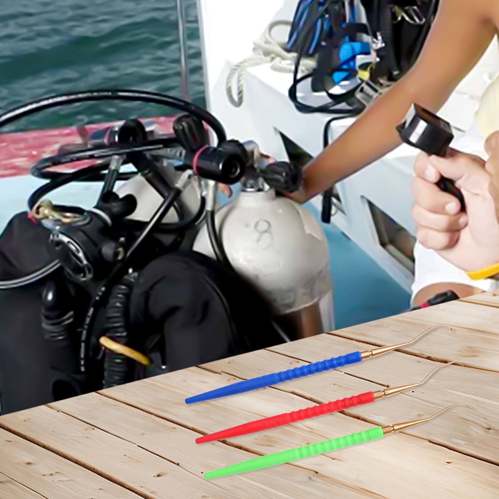 Efficient Regulator Scuba Diving Repair Tool 3 Piece ORing Remover Kit