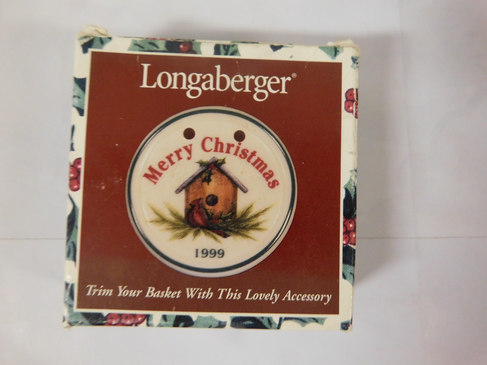 Longaberger MERRY CHRISTMAS Tie On
