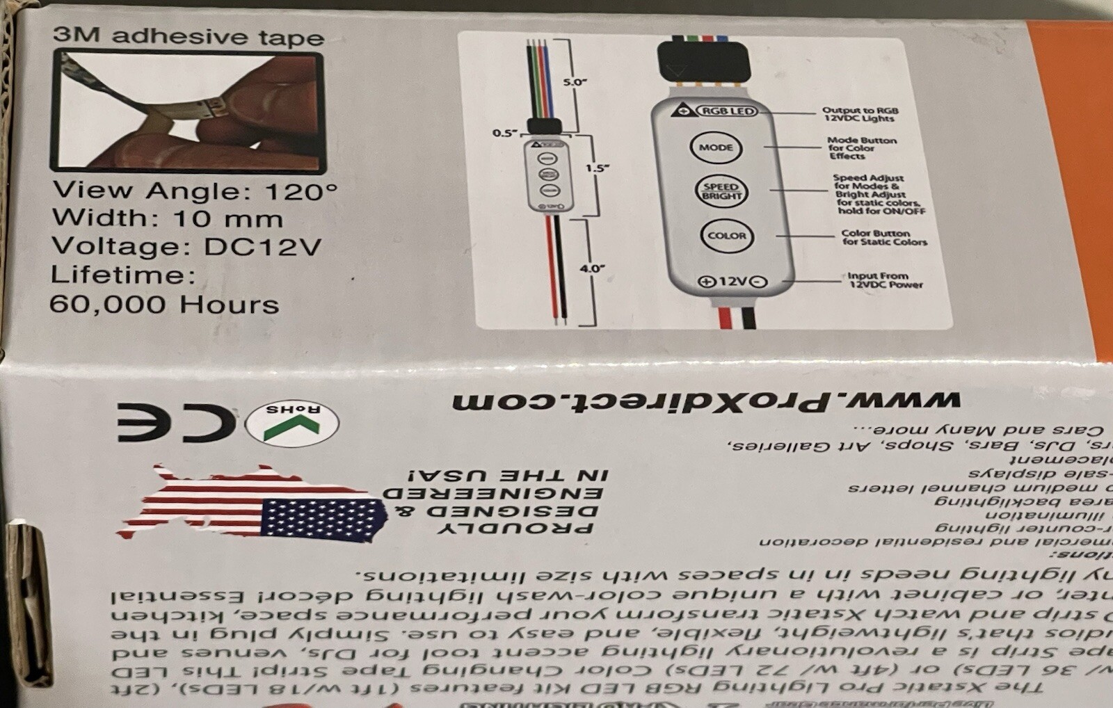 Xstatic 12" RGB LED Strip Light